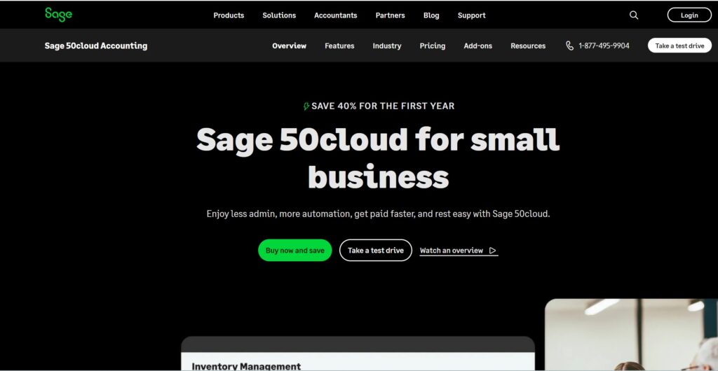 Sage cloud accounting software