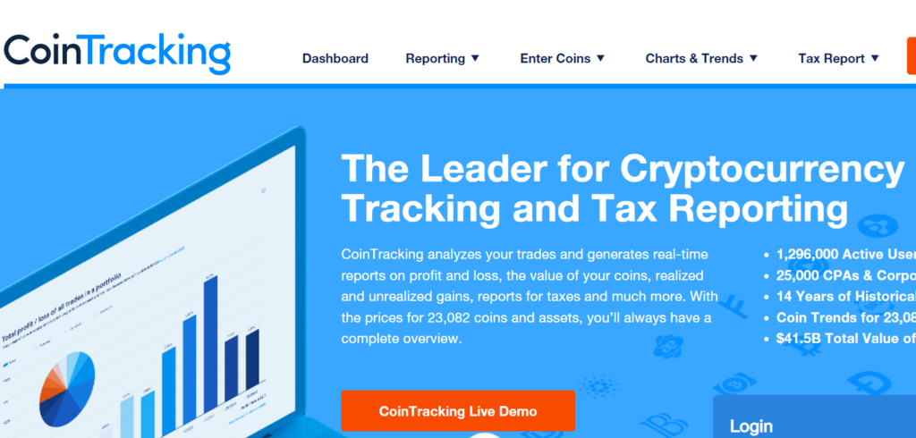 CoinTracking Crypto accounting software