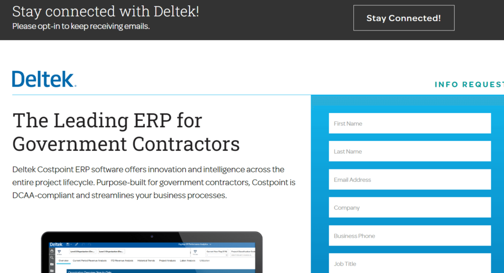 Deltek DCAA Compliant Accounting Software