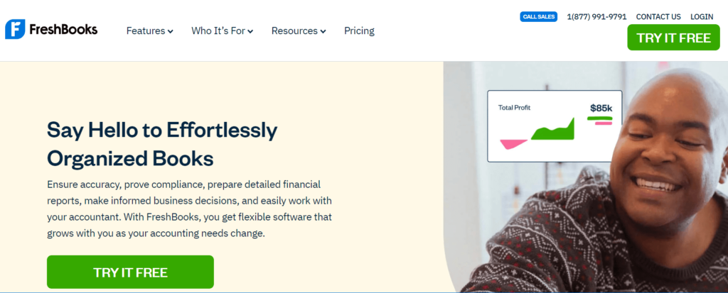 FreshBooks is an accounting software that offers flexible pricing options for startups. 