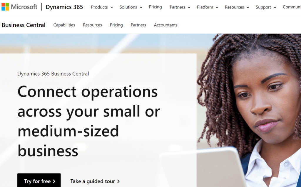 Microsoft Dynamics 365 Business Central for ERP Accounting