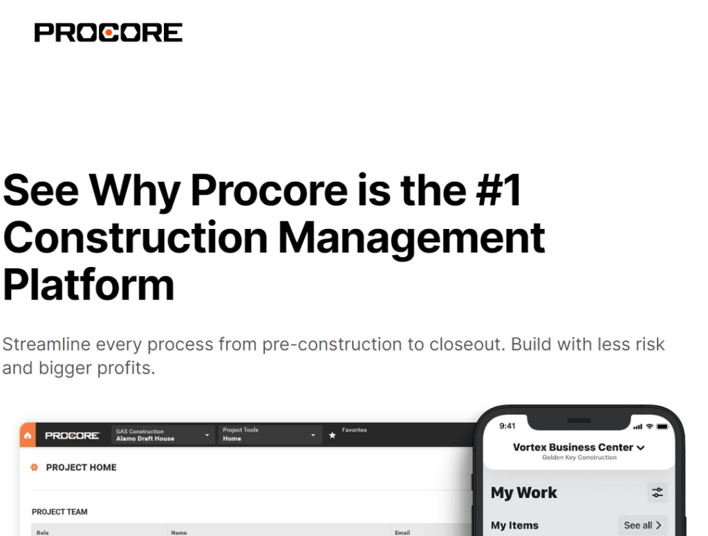 Procore construction accounting
