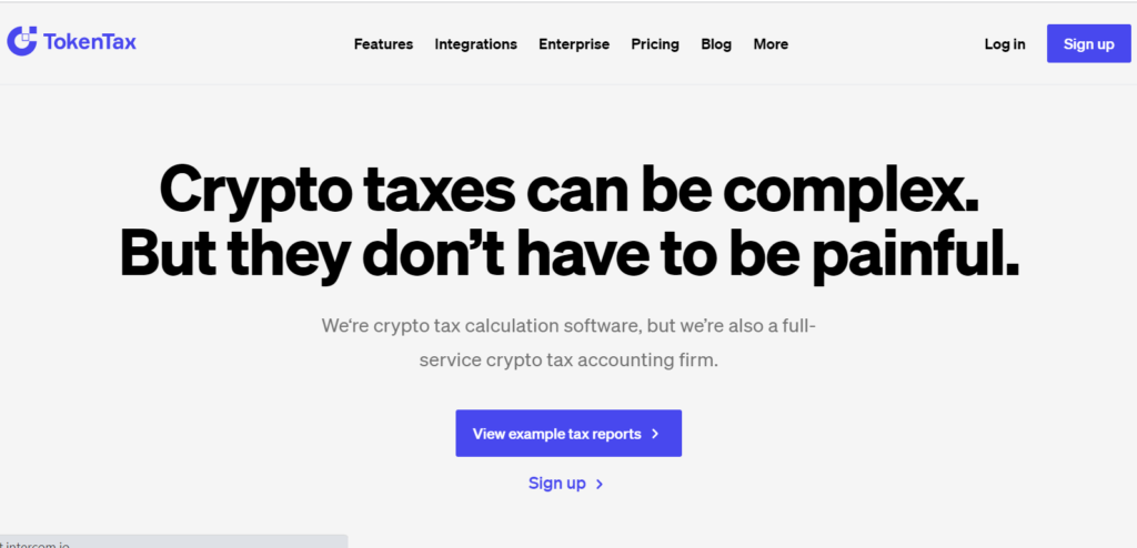 TokenTax crypto accounting software